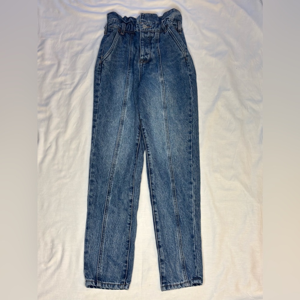 Blank NYC Women's Straight Leg Blue Jeans